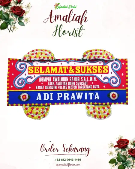 Papan Bunga Ucapan Selamat Puday