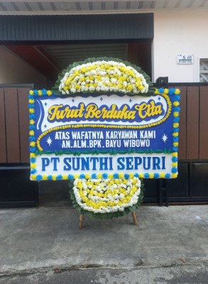Papan Bunga Duka di Puday